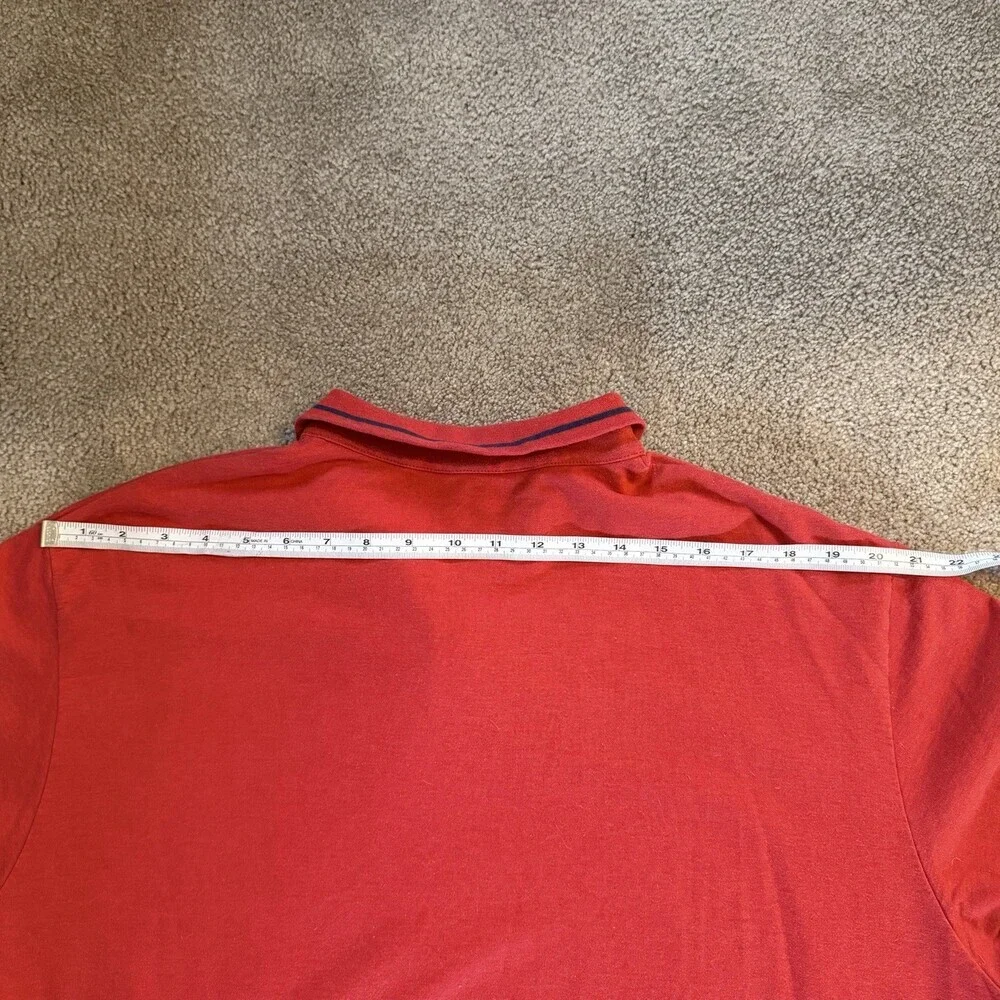 Polo Golf Ralph Lauren Erin Hills Half Zip Pullover XL Red Cotton Pockets